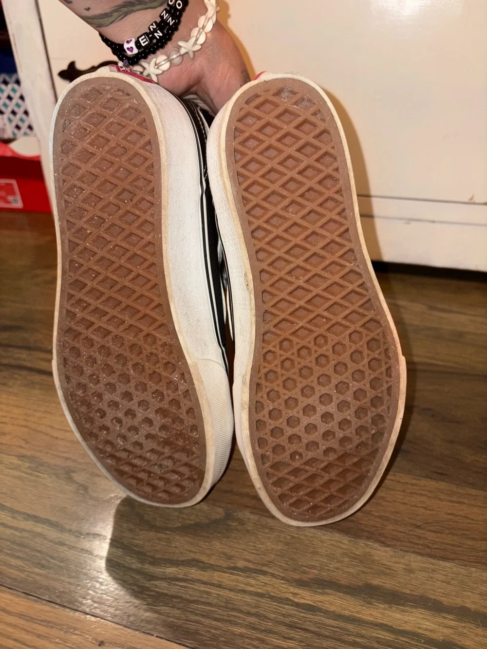 Platform Hi-Top Vans with Hello Kitty Laces